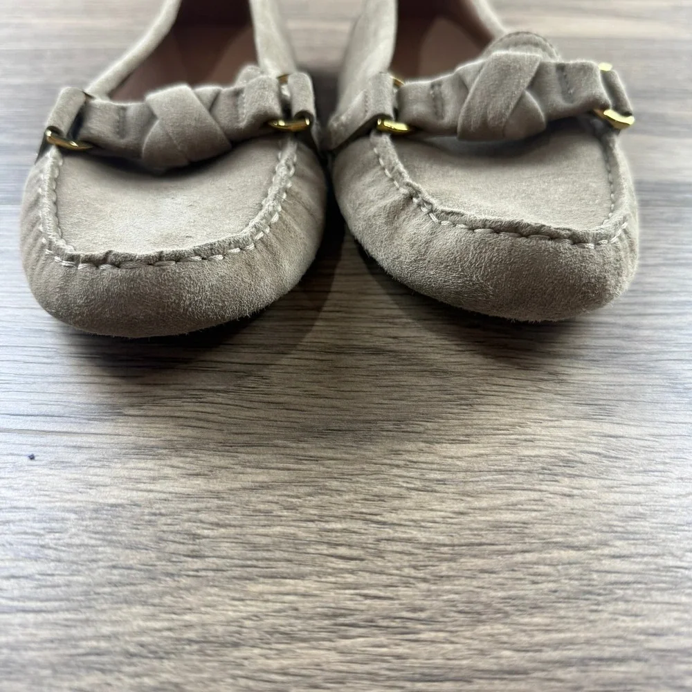 Cole Haan Womens Emmie Suede Driving Loafer Knot Irish Coffee Size 7.5 B Casual